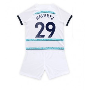 Chelsea Kai Havertz #29 babykläder Bortatröja barn 2022-23 Korta ärmar (+ Korta byxor)